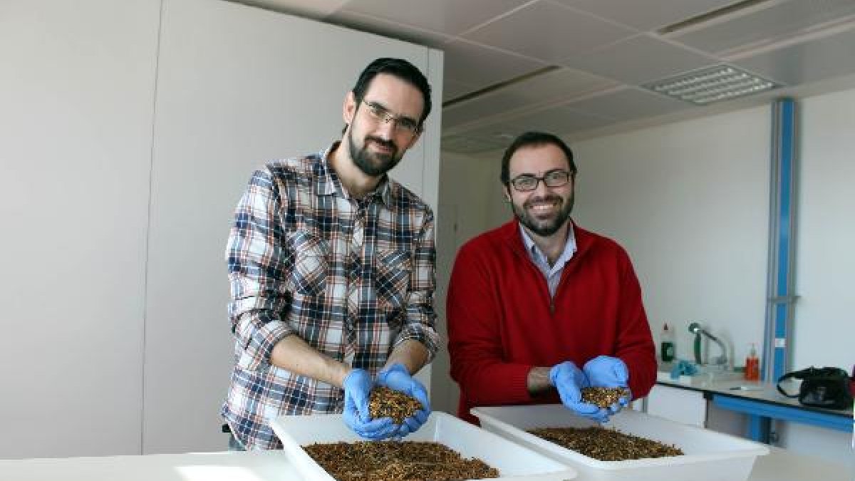 Alejandro Torres y Juan Antonio Cortés de Entomotech.