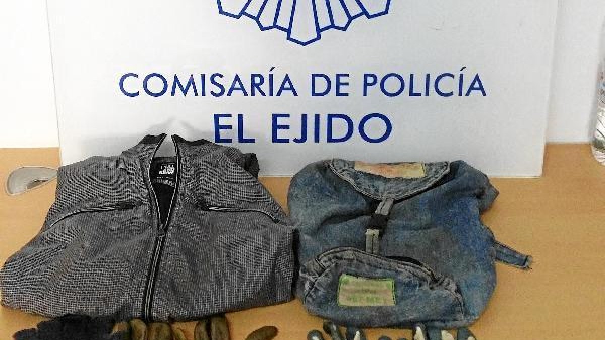 Material incautado por la Policía Nacional.