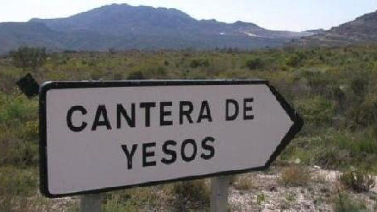 La cantera se encuentra en el municipio de Sorbas.