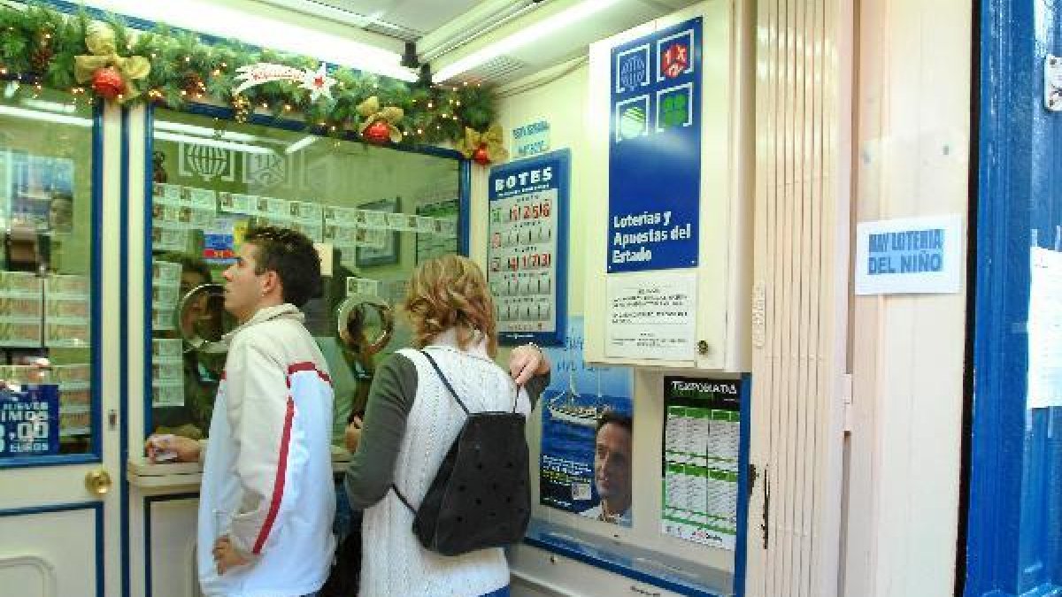 Administración de lotería del centro de la capital.