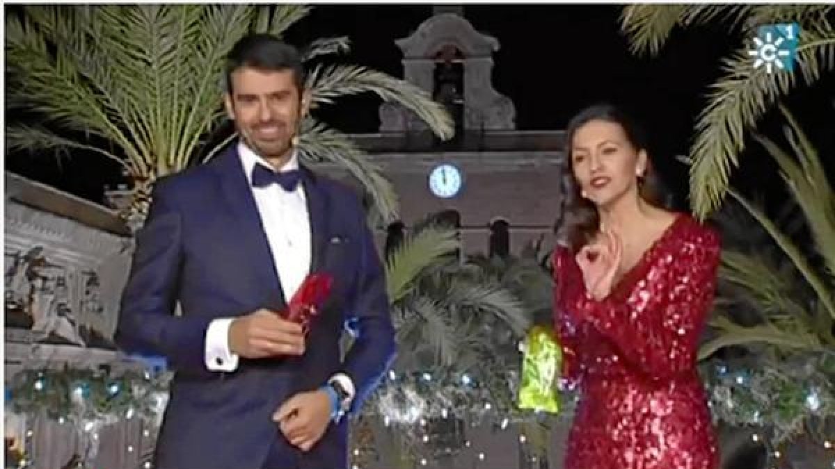 Imagen de las campanadas de ayer en Canal Sur