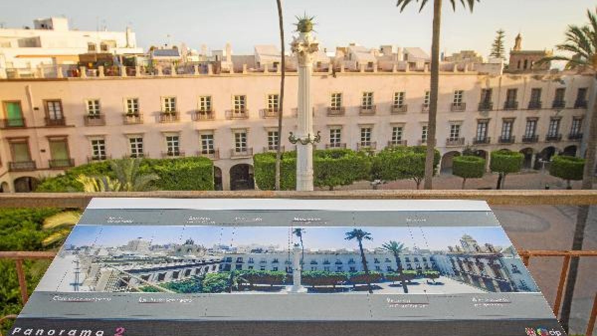 Panel ubicado en la terraza del Centro de Interpretación Patrimonial