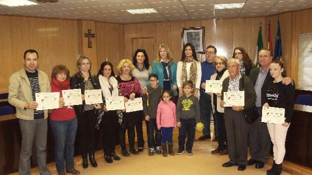 Foto de familia de los ganadores del concurso.
