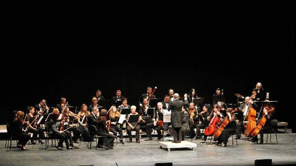 The Original Johann Strauss Orquestra durante su actuación de anoche