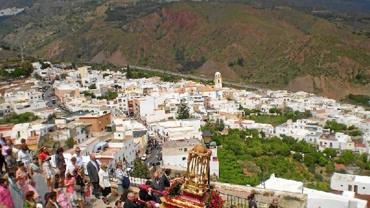 Procesión de Canjáyar, uno de los pueblos de la Alpujarra.