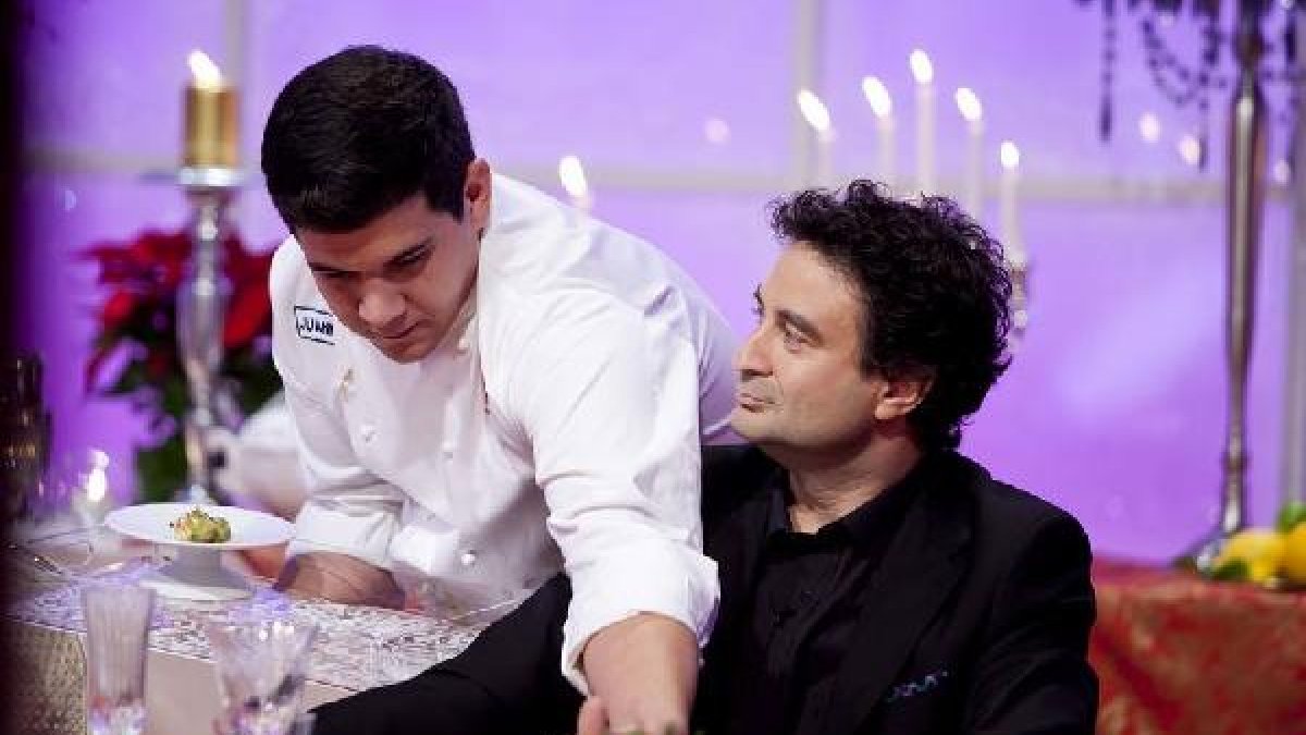 Juan Manuel Sánchez junto a Pepe Rodríguez, uno de los miembros del jurado.