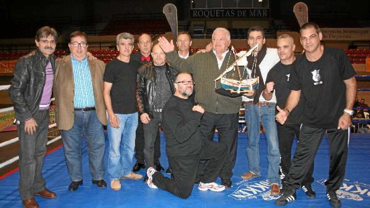José Gálvez en el homenaje que recibió.