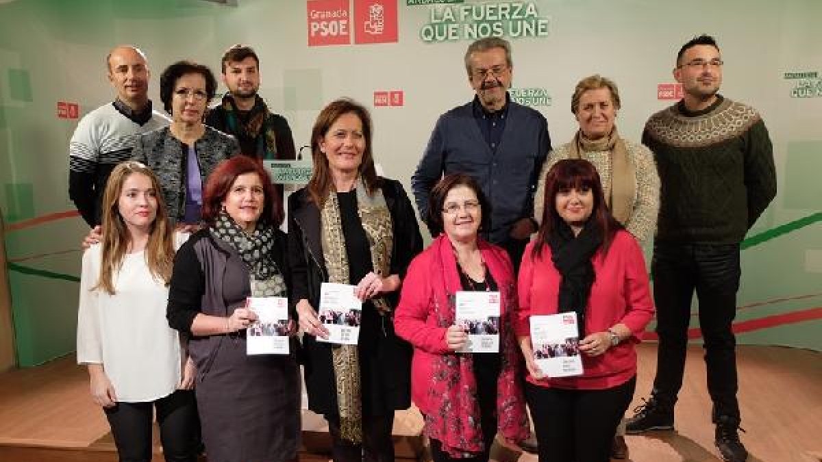 Reunión ayer del grupo en el PSOE de Granada.