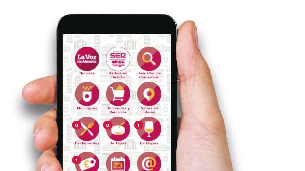 Menú principal de la app de LA VOZ.