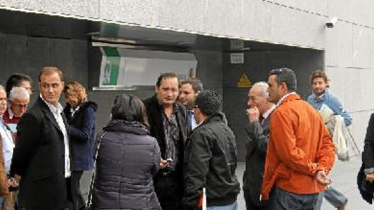 Cándido Trabalón, a la salida del juzgado