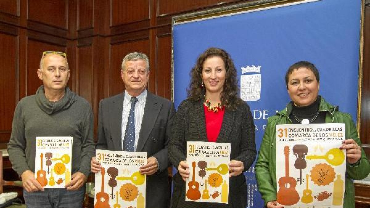 Presentación del encuentro de cuadrillas, ayer.