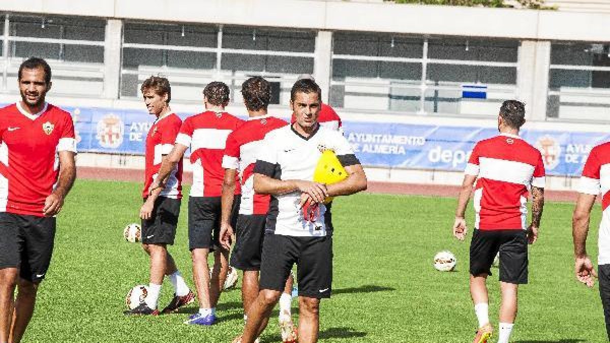 Entrenamiento del Almería.