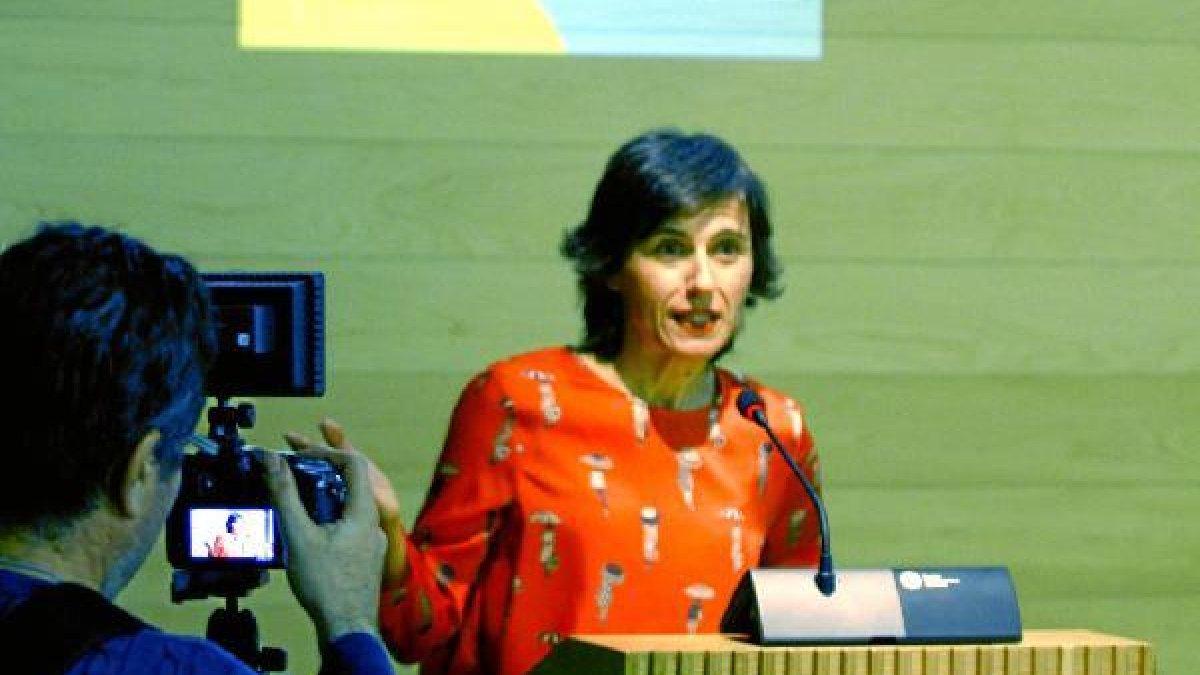 Lola Parra, ayer durante el estreno.