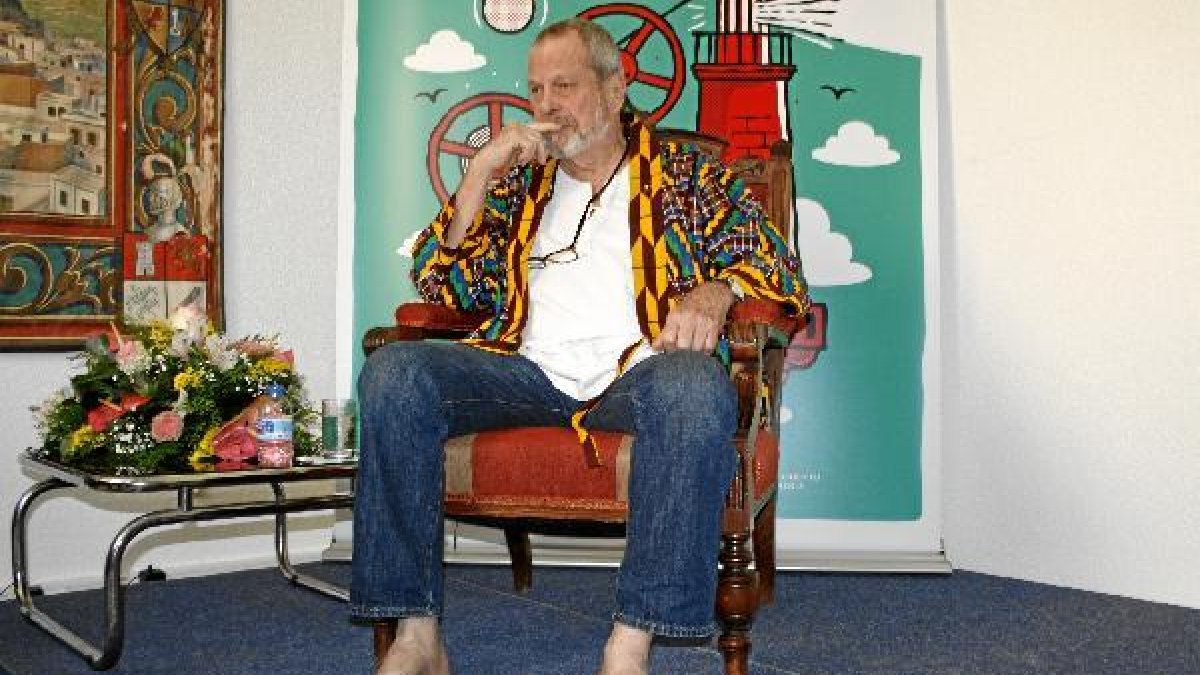 Terry Gilliam, durante su entrevista con LA VOZ.