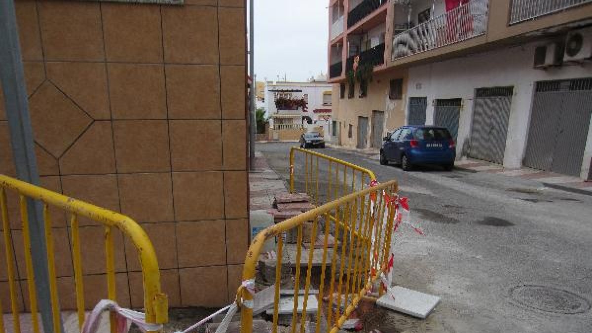 Obra actual en la Avenida del Perú.