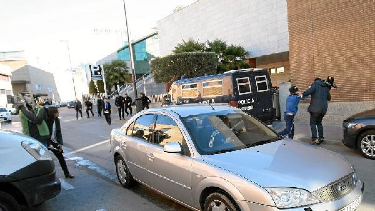 Momento del intento de agresión.