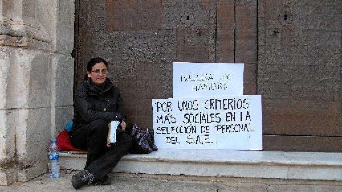 Protesta de la implicada