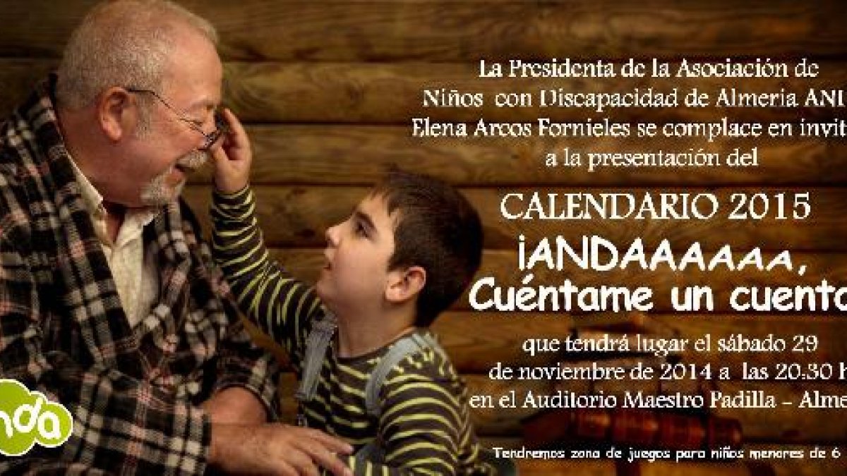 Calendario 2015 Asociación Niños con Discapacidad de Almería, ANDA