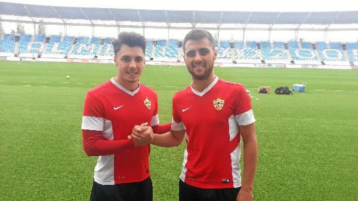 Ximo y Javi después del entrenamiento.