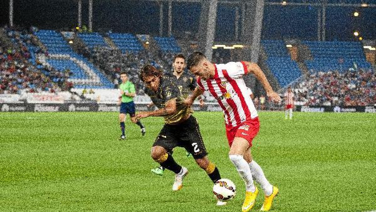 Edgar vive su mejor temporada en el Almería.