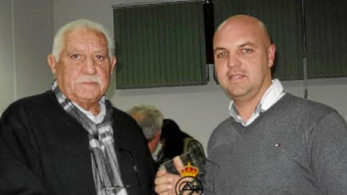 Antonio mendoza en una de sus visitas a nuestra ciudad.