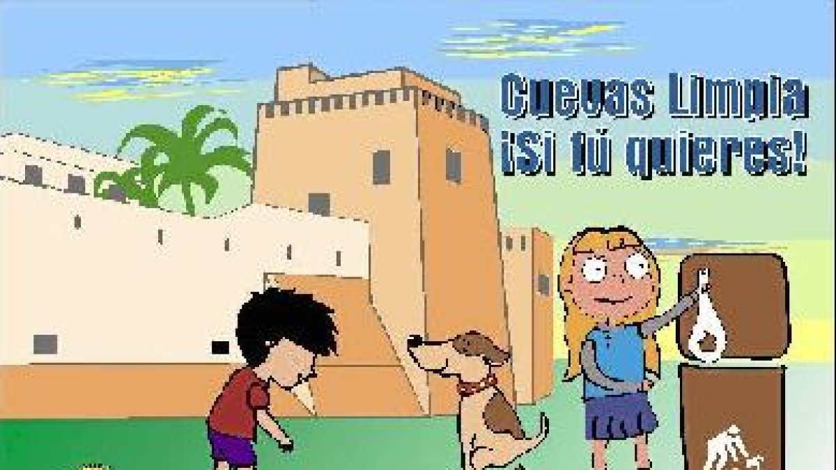 Cartel de la campaña para la limpieza de las calles.