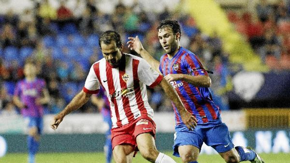 Verza en el partido ante el Levante.