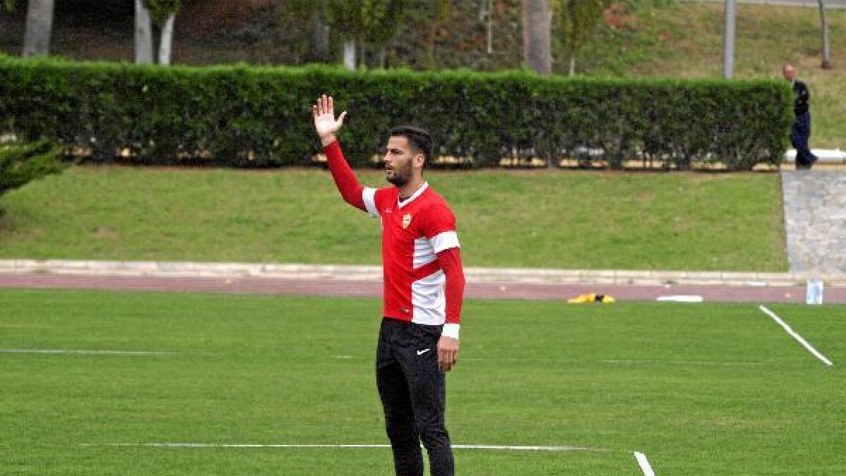 Edgar en el entrenamiento de este viernes.