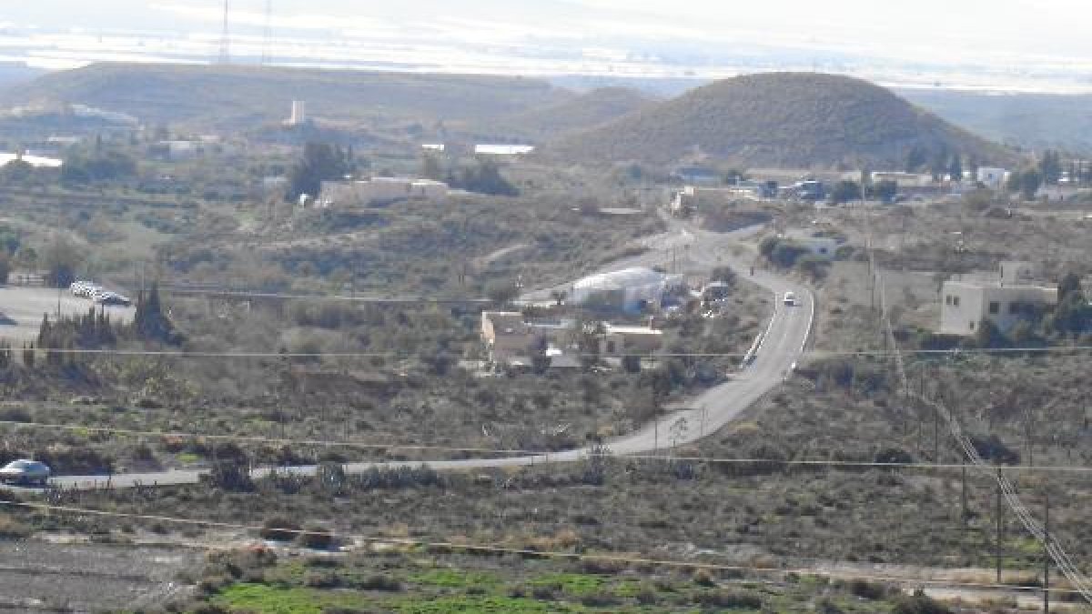 Acceso al municipio desde Cerro Redondo.