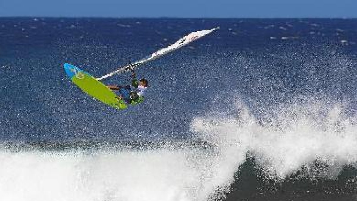 Víctor Fernández en una de las pruebas del Mundial.