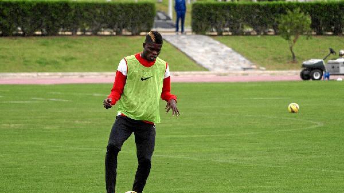 Thomas en el entrenamiento de este miércoles.