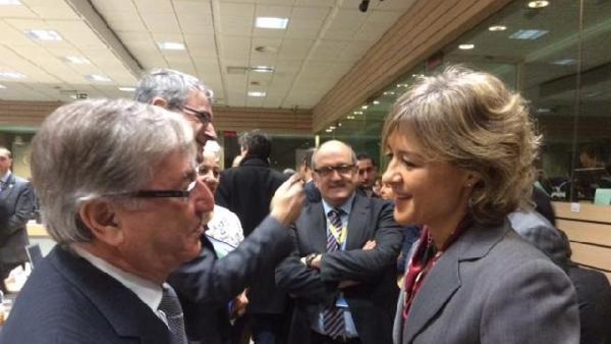 Isabel García Tejerina y Karmenu Vella.