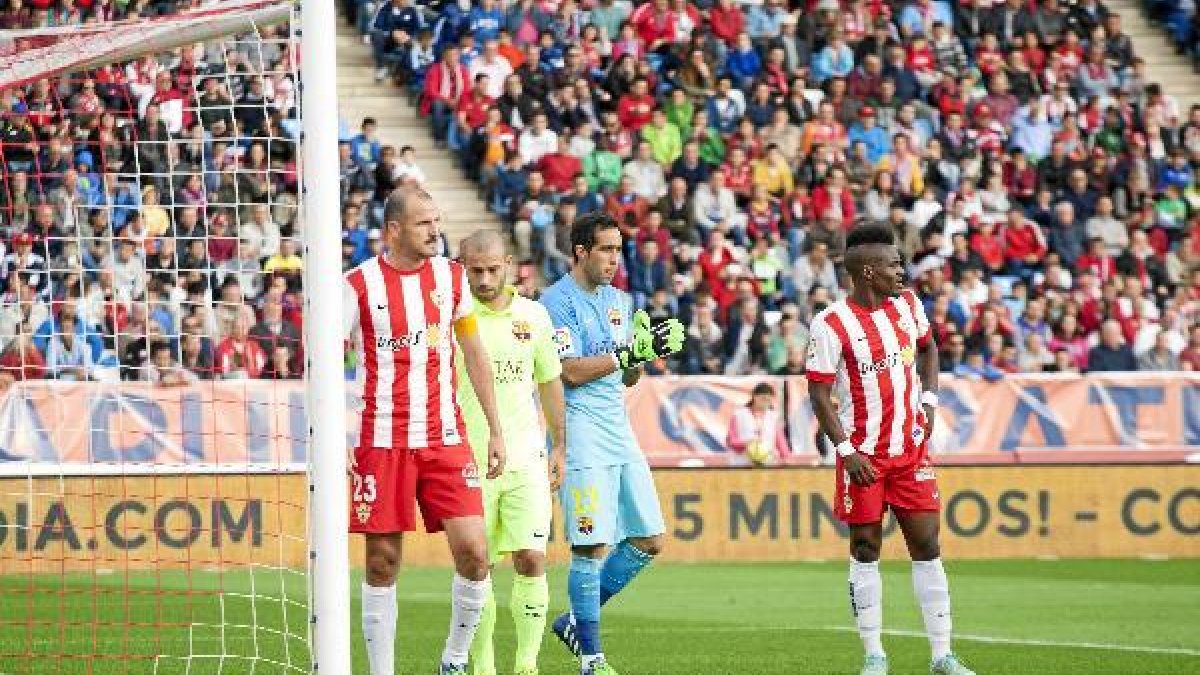 Una jugada del partido.