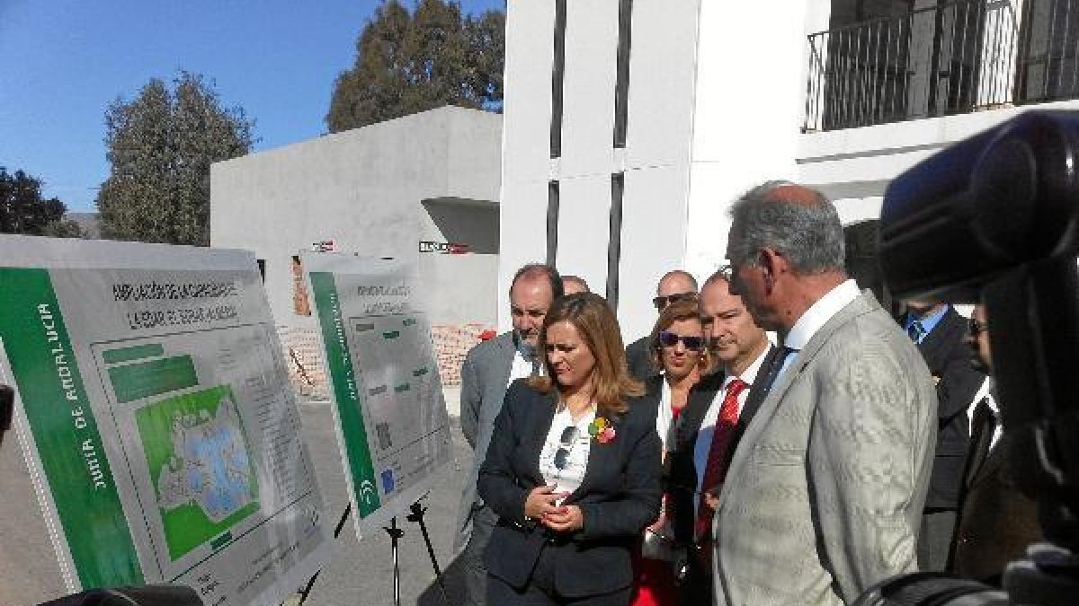 Visita a las obras de ampliación en la depuradora