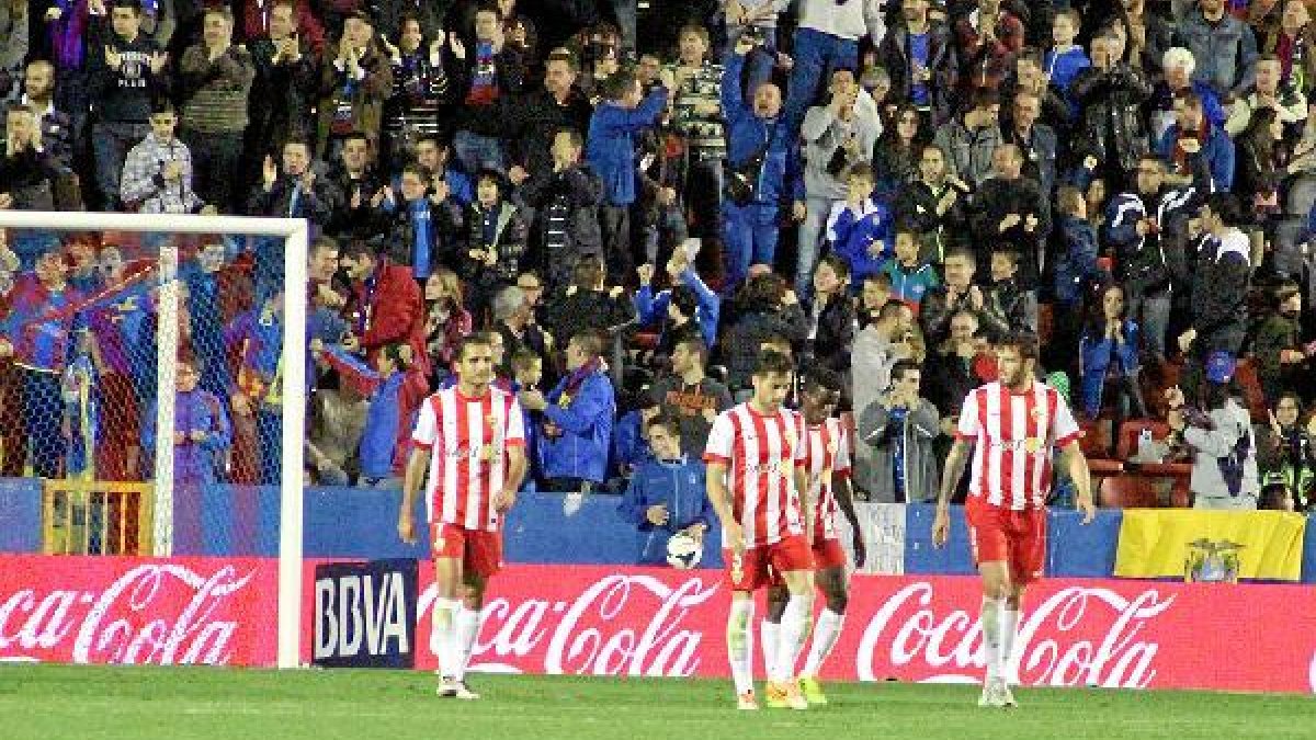 El Almería perdió 1-0 el año pasado en el Ciudad de Valencia.