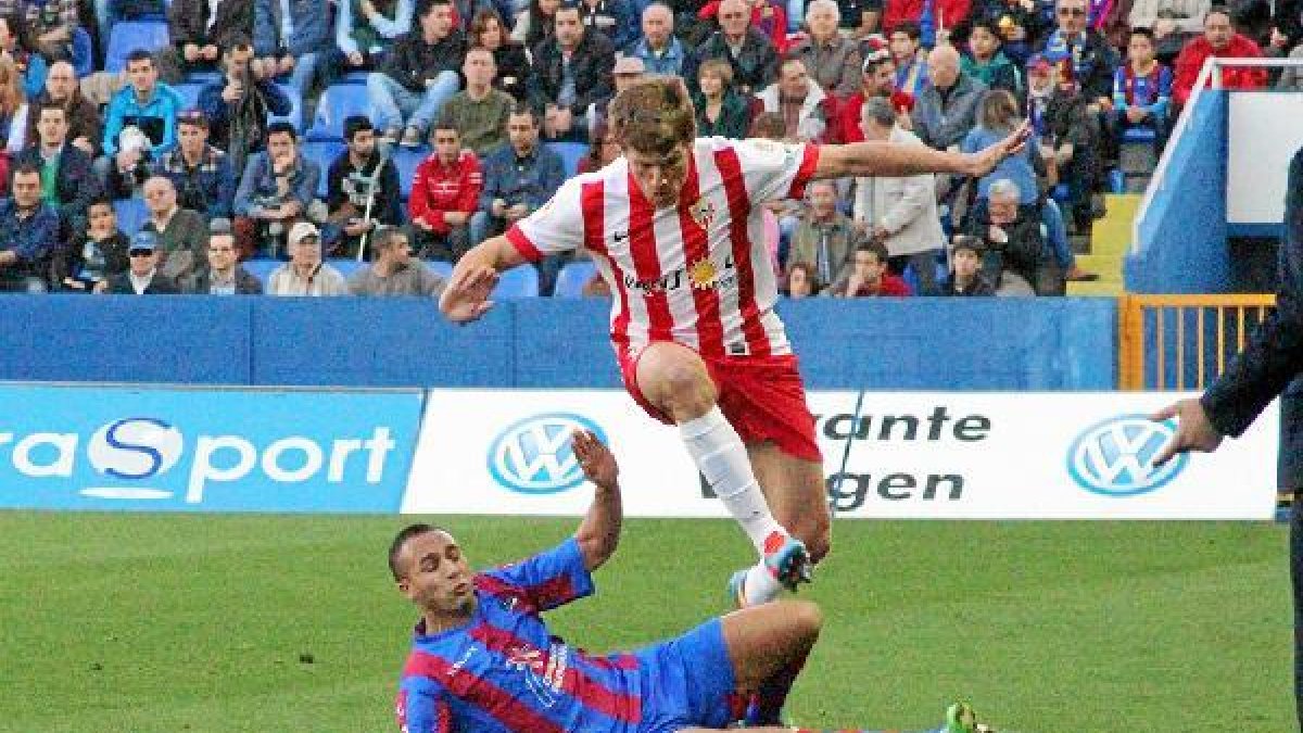 Dubarbier, en el Levante-Almería del año pasado.