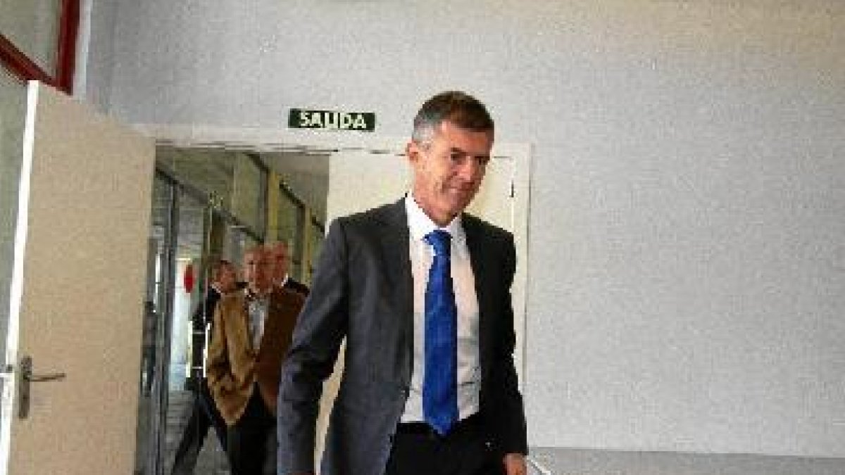Lucas Alcaraz el día de su despedida del Almería en Miércoles Santo.