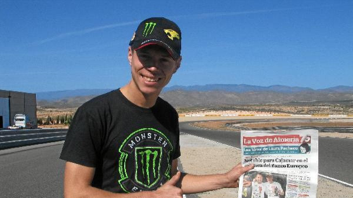 Tito Rabat en el circuito con LA VOZ del pasado lunes.