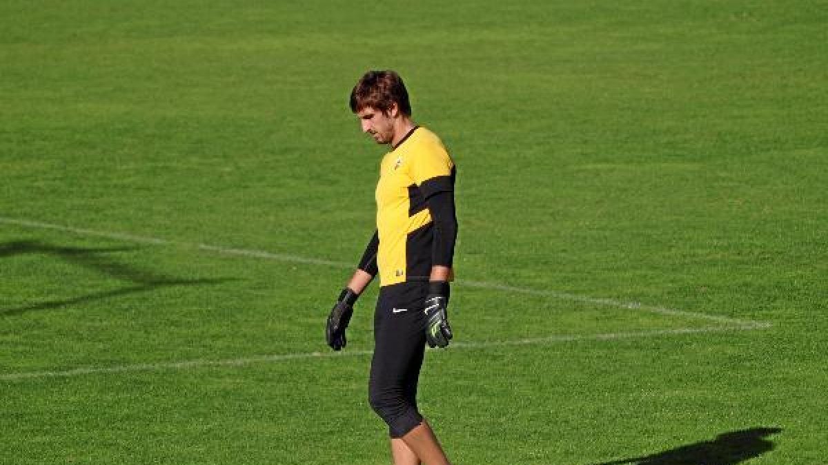 Julián Cuesta no pudo entrenar.