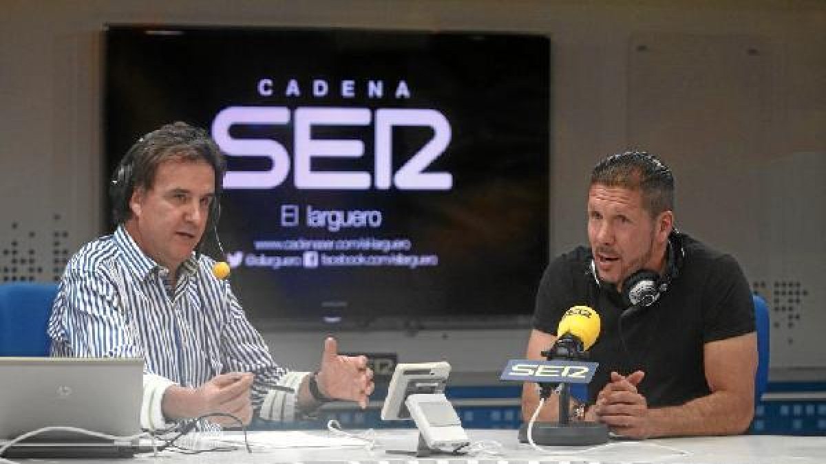 José Ramón de la Morena con Cholo Simeone.