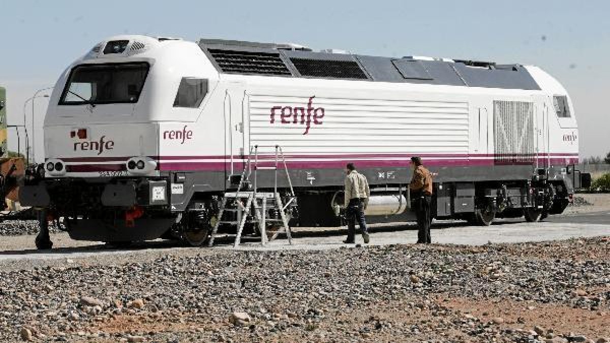 Locomotora del Talgo de Almería