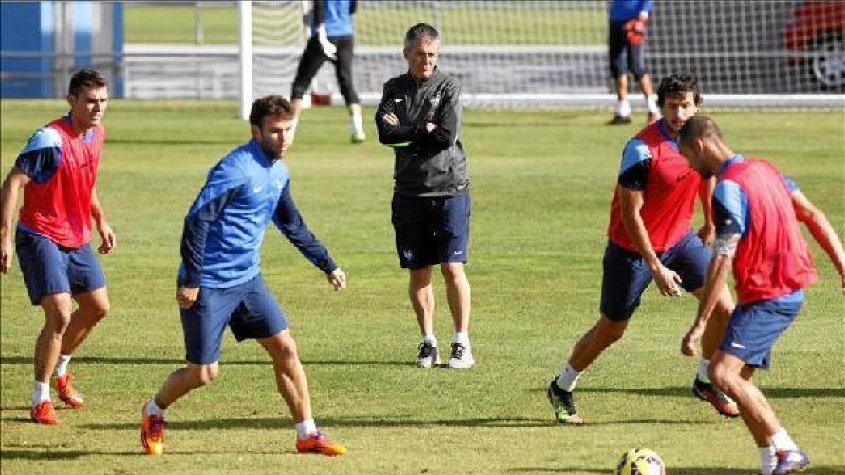 Un entrenamiento del Levante.
