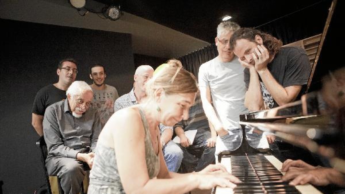 Imagen del seminario que está impartiendo en Clasijazz el pianista Barry Harris.