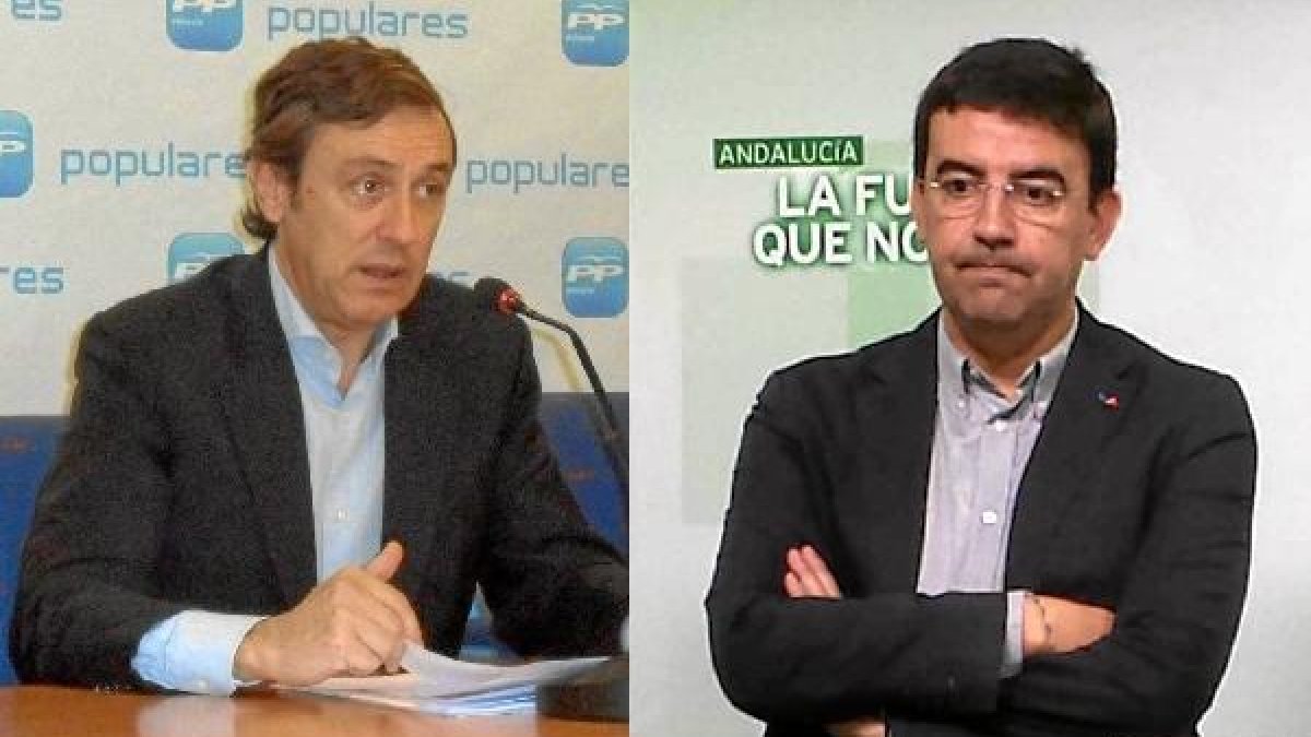 Hernando y Jiménez, esta mañana.