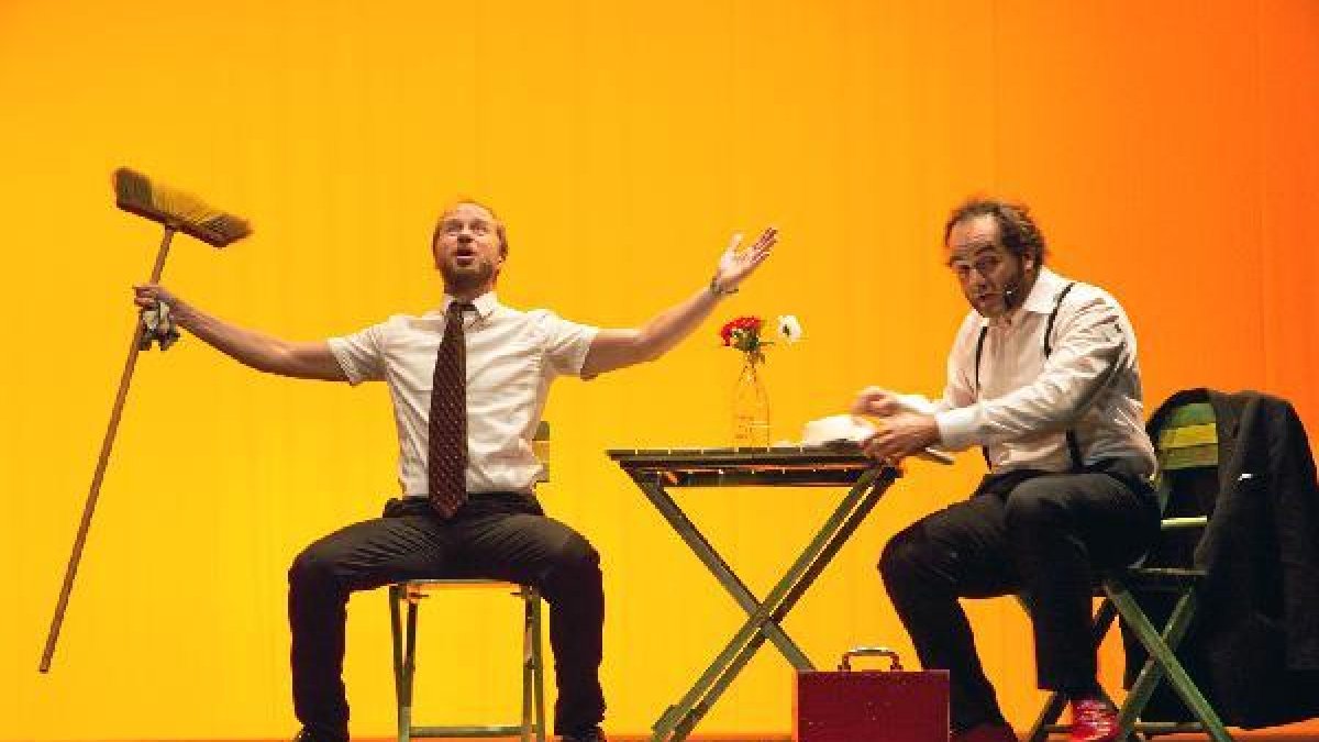 Alberto López y Alfonso Sánchez en la obra ‘Patente de corso’ (MundoFicción).