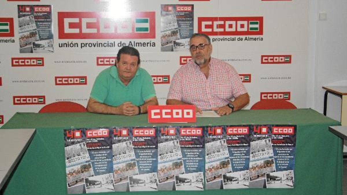 Juan Pallarés y José Carlos Tejada, de Comisiones Obreras