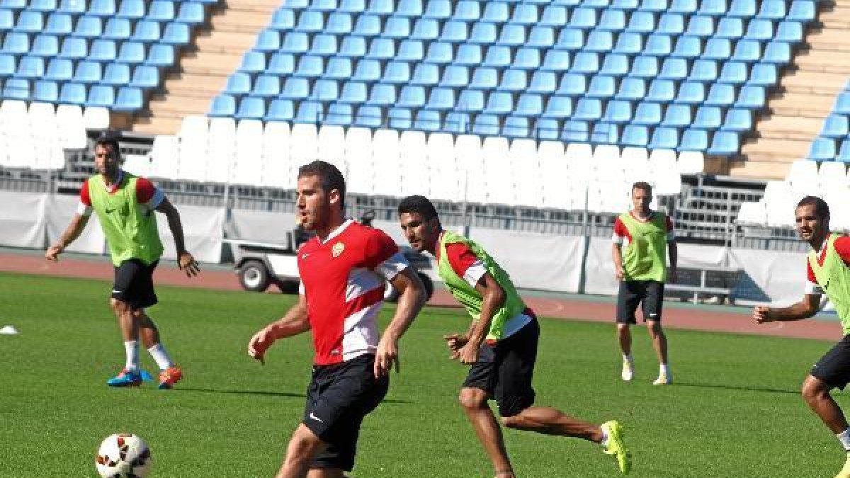 Hemed en el entrenamiento de este jueves.