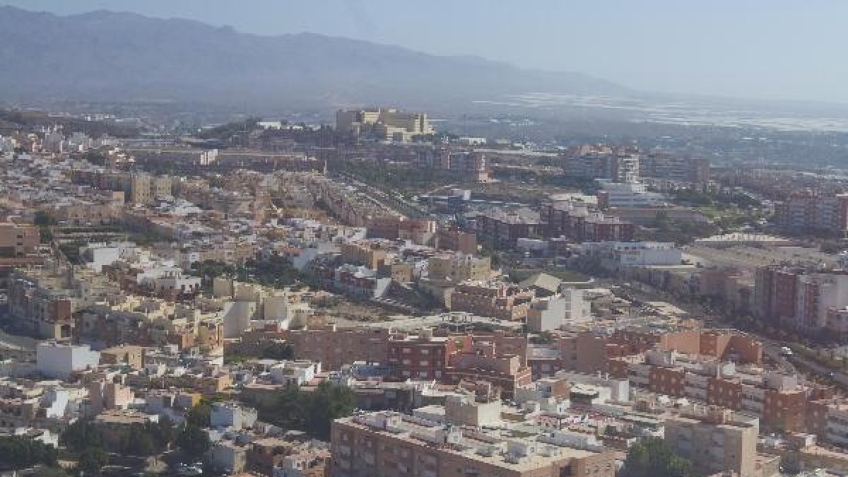 Vista aérea del barrio Piedras Redondas.