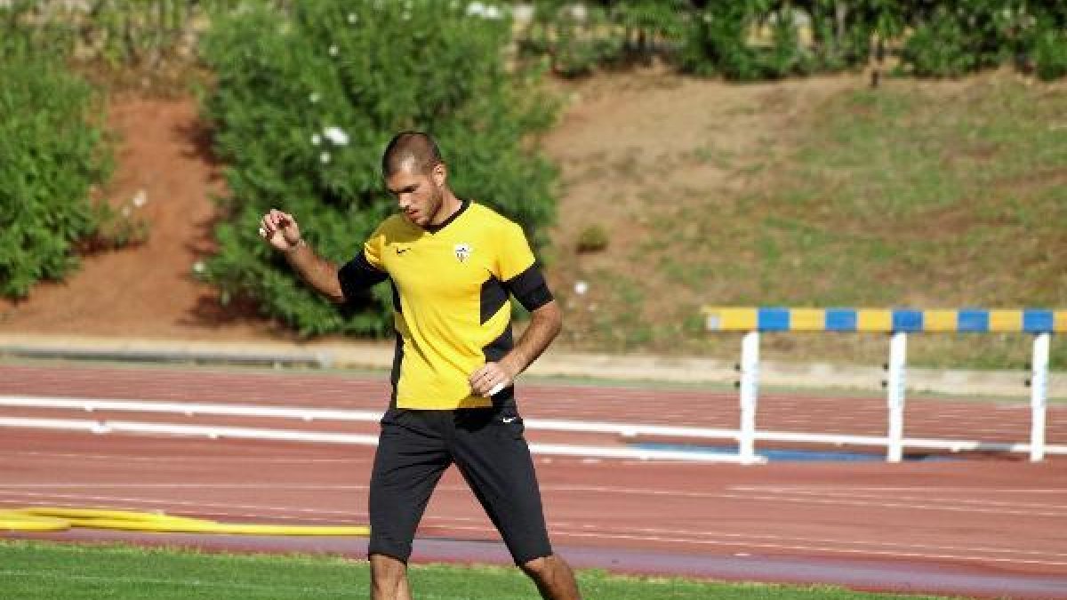 Rubén Martínez en el campo Anexo.