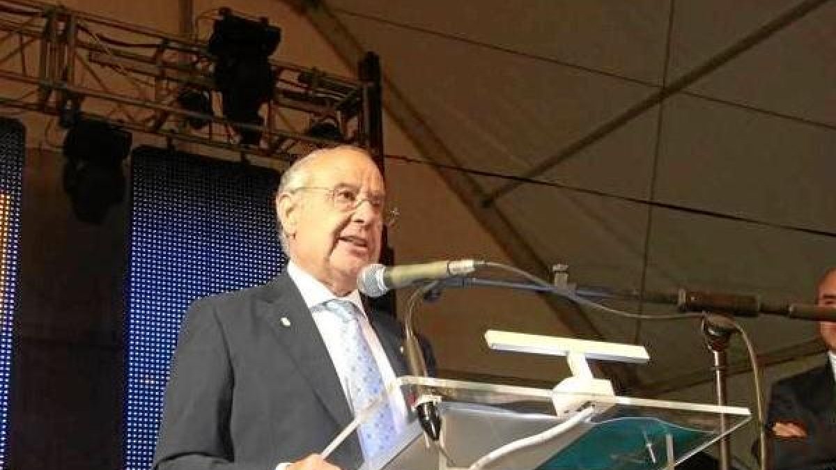 Pérez Lao durante su intervención en el acto de homenaje.